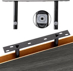 Fixwal 15.7in Floating Shelves, Rustic Wood Finish Wall Shelves Set of 4 - Image 4