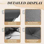 Outdoor Chaise Lounge Chair Cushion 74.2 x 22 x 4.7 Inches Thickened 100% - Image 4
