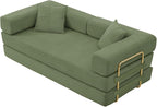 4-in-1 Folding Convertible Sofa Bed, 78 Inch Oversized Corduroy Upholstered - Image 7