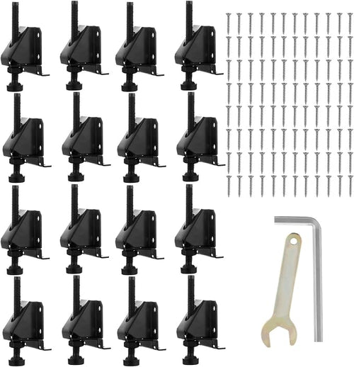 16 Pcak Adjustable Leveling Feet, Heavy Duty Furniture Levelers, Adjustable by Unknown