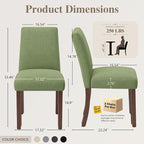 Dining Chairs Set of 4, Modern Dining Room Chairs - Image 2