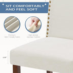DUMOS Dining Chairs Set of 6, Modern PU Kitchen Table Chairs - Image 2