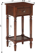 Convenience Concepts French Country Khloe 1 Drawer Accent End Table 14" - Image 3