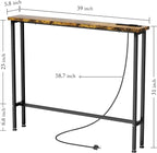 Keelian 39" Sofa Table Narrow Long - Image 3