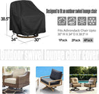 Outdoor Swivel Lounge Chair Cover, Heavy Duty Waterproof Patio Furniture Cover - Image 2