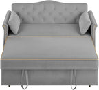 hansones 65'' 3-in-1 Folding Sofa Bed – Queen Size Pullout, Modern Chenille - Image 5