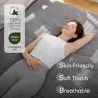 ZonLi Japanese Floor Futon Mattress Twin Size 75"x 39", 100% Cotton Cover 4'' - Image 3