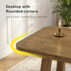39.4" Solid Bamboo Entryway Console Table, Sofa Table Behind Couch, Narrow - Image 6