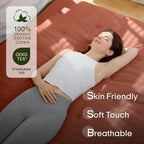 ZonLi Japanese Floor Futon Mattress Full Size 75"x 54", 100% Cotton Cover 4'' - Image 2