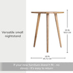 MH London Bond Wooden Triangle End Table - Image 3