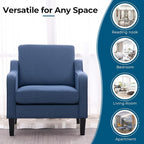 VINGLI Mid century Modern Accent Chair, Waiting Room - Image 5