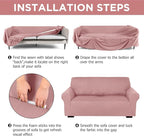 Peryiter 3 Pcs Couch and Loveseat Covers Set Sofa Cover - Image 3