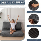 MAXYOYO Folding Sofa Bed, Extra Thick and Long Floor Sofa Convertible Sleeper - Image 8