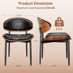 YaFiti Dining Chairs Set of 2, Dining Room and Kitchen Chairs, Mid Century - Image 2