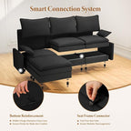 Vesgantti 142" Oversized Sectional Sofa Bed, 8-Seater Modular Sleeper Cloud - Image 5