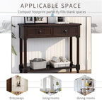 Merax Wood Sofa Table Console Table, Entryway Table Traditional Design - Image 4