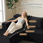 ANONER Corner Modular Sectional Sofa, Modern L-Shaped Boneless Cloud Couch - Image 5