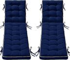 2 Pack 80x26 Inch Folding Chaise Lounge Cushion Quick Dry by AMCATON