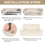Peryiter 3 Pcs Couch and Loveseat Covers Set Sofa Cover - Image 5