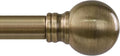 Antique Bronze Curtain Rods for Windows 48 to 84 Inch 1" Diameter Adjustable by Unknown
