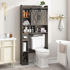 Vabches Over The Toilet Storage Cabinet, Farmhouse Storage Cabinet Over Toilet - Image 4