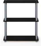 Furinno TURN-S-TUBE Storage Shelves Set of 2, 3-Tier Book Shelf, Corner Shelf - Image 6