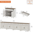 WAMPAT Large TV Stand for 100 inch TV - Image 5