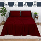 Cottington Lane Sleeper Sofa Sheets Queen Size, 4 Piece Premium Quality 100% - Image 2