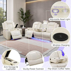 Leather Power Recliner Sofa Set - Image 5