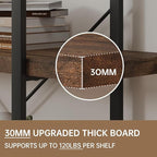 OtterOasis Heavy Duty 4-Tier Industrial Bookcase, 120lbs Shelf Capacity - Image 4