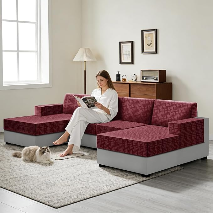 UNBBRRL Stretch Couch Backrest Cushion Cover - Image 6