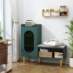 HLR Storage Bench Set of 2, L-Shaped Storage Cabinet - Image 4