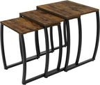 SRIWATANA Nesting Tables, Vintage Side End Tables Living Room, Coffee Snack by SRIWATANA