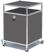 Matte Storage Cart with Flap Door, Large Capacity Storage Cart with Detachable by SIMPLINK