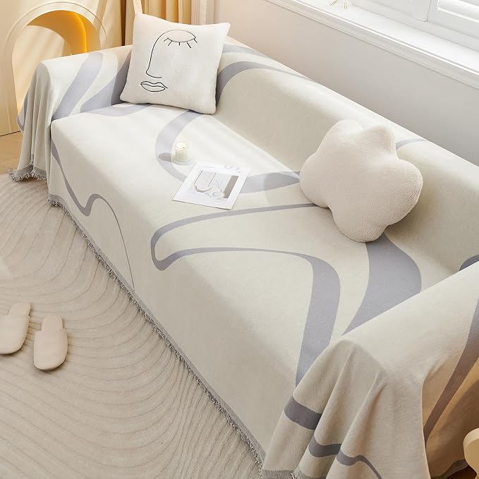 VClife Sofa Cover Washable Soft Plush Couch Cover - Image 8