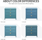 31.5" Accent Storage Cabinets, Modern 3-Drawer Decorative Side Table - Image 7