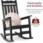 Stoog Outdoor Rocking Chairs Set of 4, All-Weather Porch Rocker - Image 4