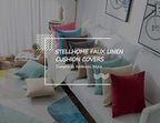Stellhome Rectangle Farmhouse Burlap Throw Pillow Covers Solid Linen Pillowcase - Image 6
