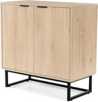 EYYTHUNG Fluted Storage Cabinet Sideboard Buffet Cabinet, Modern Accent Cabinets - Image 9