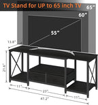 GYIIYUO TV Stand with Fabric Drawer - Image 2