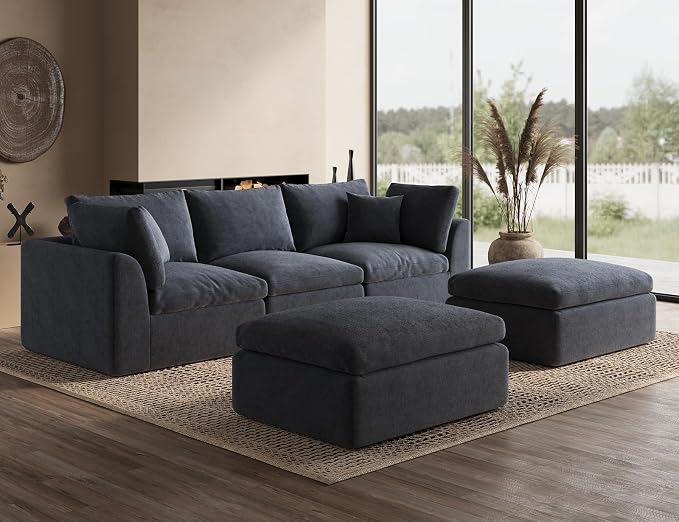 ohllob Corner Seat for Cloud Sectional Couches Living Room, Warm White - Image 7