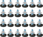 WAFJAMF 24 PCS M8 Thread Adjustable Furniture Levelers Screw in Threaded by WAFJAMF