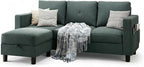 SUNLEI Convertible L-Shaped Sectional Couches by SUNLEI