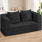 Futon Sofa Bed with Pillow, 3-in-1 Sleeper Sofa Bed with Removable Cover - Image 2