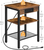 HOOBRO Side Tables Set of 2 - Image 3