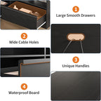 GarveeHome 70 in TV Stand for TVs up to 85 in, Mid Century Modern Entertainment - Image 6