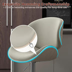 civama Bar Stools Set of 2 for Kitchen Counter, Adjustable Bar Height Chairs - Image 4