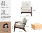 Mid Century Modern Chair, Upholstered Lounge Arm Chair - Image 2