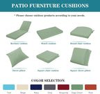 Outdoor Chaise Lounge Cushion Set of 2, Fadesafe Water-Repellent Lounge Deck - Image 8