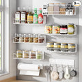 Magnetic Spice Rack for Refrigerator, 9 Pack Magnetic Fridge Shelves by IYEBAU